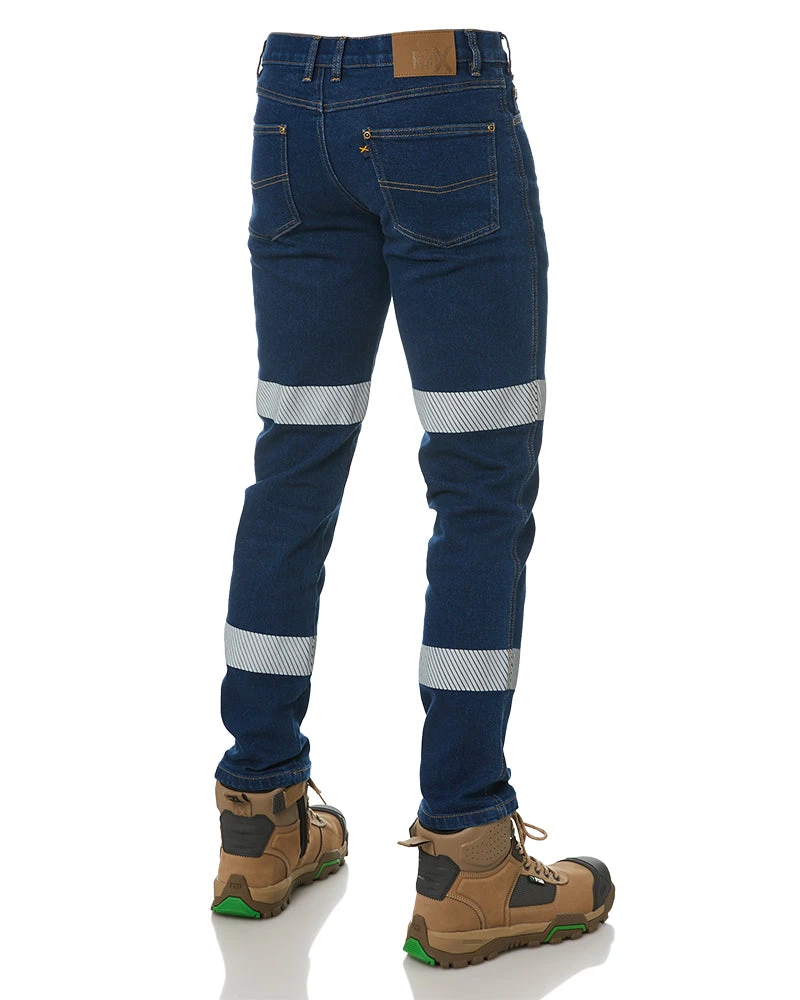 RMX Flexible Stretch Jeans With Tape - Denim 7 RMX Flexible Stretch Jeans With Tape - Denim - Image 5