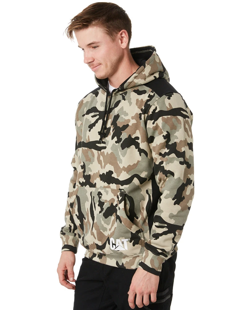 CATerpillar Logo Panel Hooded Sweatshirt - Neo Camo 5 CATerpillar Logo Panel Hooded Sweatshirt - Neo Camo - Image 3