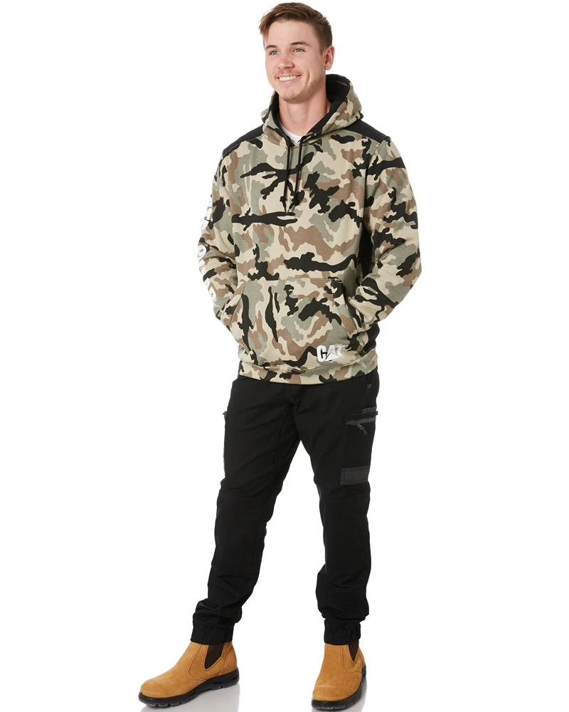 CATerpillar Logo Panel Hooded Sweatshirt - Neo Camo 4 CATerpillar Logo Panel Hooded Sweatshirt - Neo Camo - Image 2