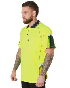 Hi-Vis Galaxy Sublimated Polo - Yellow/Navy -Cheap Bisley || CATerpillar || UNIT Store 4b 1 e6cc6829 6e90 4f69 b540 233feb6d154a
