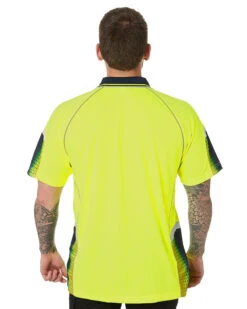 Hi-Vis Galaxy Sublimated Polo - Yellow/Navy -Cheap Bisley || CATerpillar || UNIT Store 4c 1 a29c254f e298 4001 96ac e61b0d9eec29