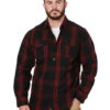 UNIT Newtown Flannel Shirt - Red -Cheap Bisley || CATerpillar || UNIT Store 52Acopy