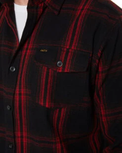 UNIT Newtown Flannel Shirt - Red -Cheap Bisley || CATerpillar || UNIT Store 52Dcopy