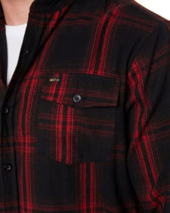 UNIT Chester Hooded Flannel Shirt - Red 11 UNIT Chester Hooded Flannel Shirt - Red -Cheap Bisley || CATerpillar || UNIT Store 53Dcopy