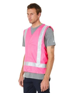 Hi Vis Night Safety Vest - Pink -Cheap Bisley || CATerpillar || UNIT Store 5b 63968171 e39a 4765 86fa ef170706e192