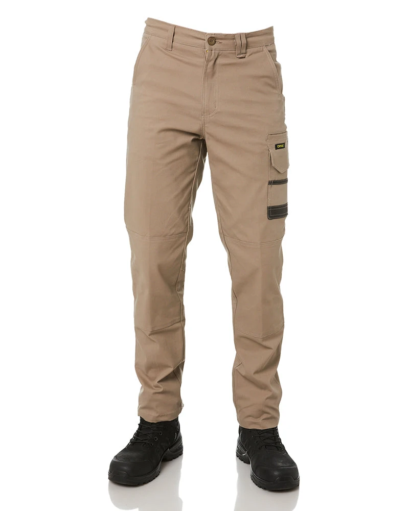 Slim Flex Cuffed Tradie Cargo Pant - Khaki 3 Slim Flex Cuffed Tradie Cargo Pant - Khaki
