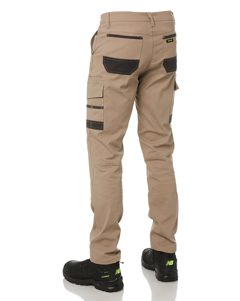 Slim Flex Cuffed Tradie Cargo Pant - Khaki 6 Slim Flex Cuffed Tradie Cargo Pant - Khaki - Image 4