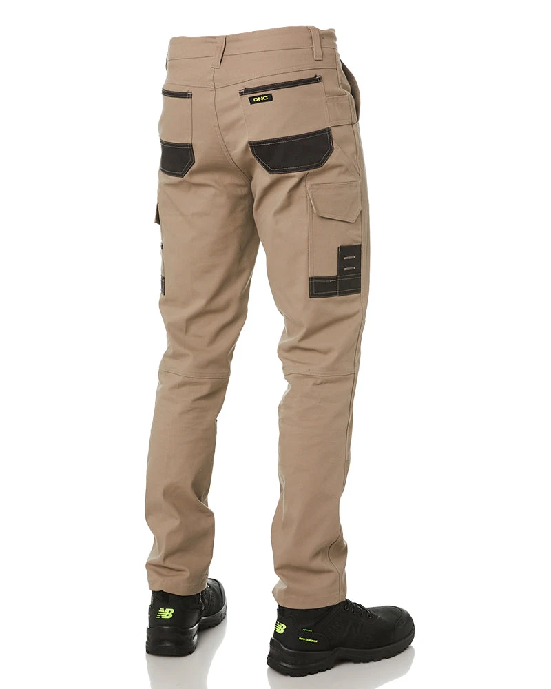Slim Flex Cuffed Tradie Cargo Pant - Khaki 7 Slim Flex Cuffed Tradie Cargo Pant - Khaki - Image 5