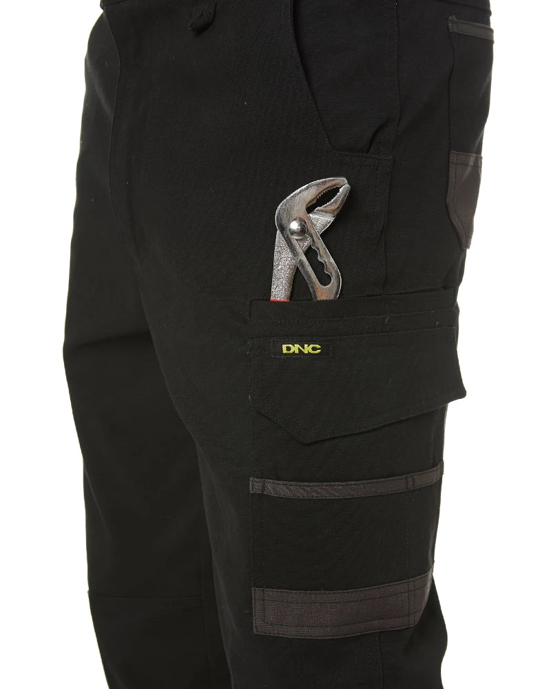 Slim Flex Cuffed Tradie Cargo Pant - Black 8 Slim Flex Cuffed Tradie Cargo Pant - Black - Image 6