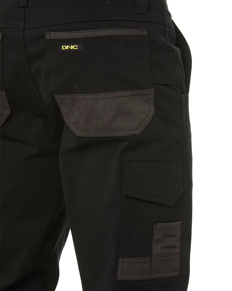 Slim Flex Cuffed Tradie Cargo Pant - Black 9 Slim Flex Cuffed Tradie Cargo Pant - Black - Image 7