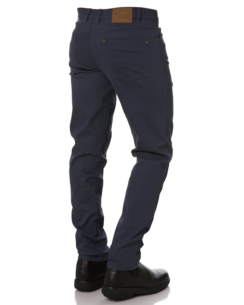Cotton Stretch Jeans - Gunmetal Blue 7 Cotton Stretch Jeans - Gunmetal Blue - Image 5