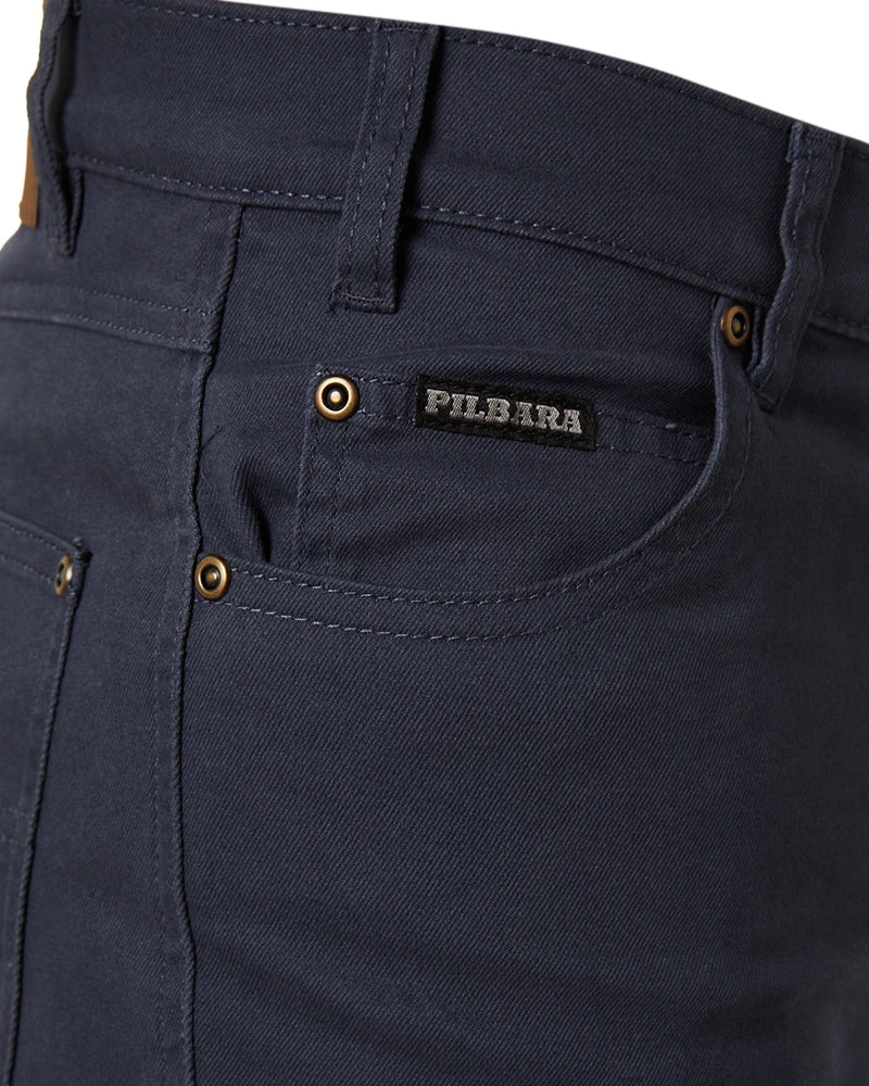 Cotton Stretch Jeans - Gunmetal Blue 8 Cotton Stretch Jeans - Gunmetal Blue - Image 6