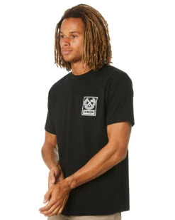 Box Crest Tee - Black -Cheap Bisley || CATerpillar || UNIT Store 74b