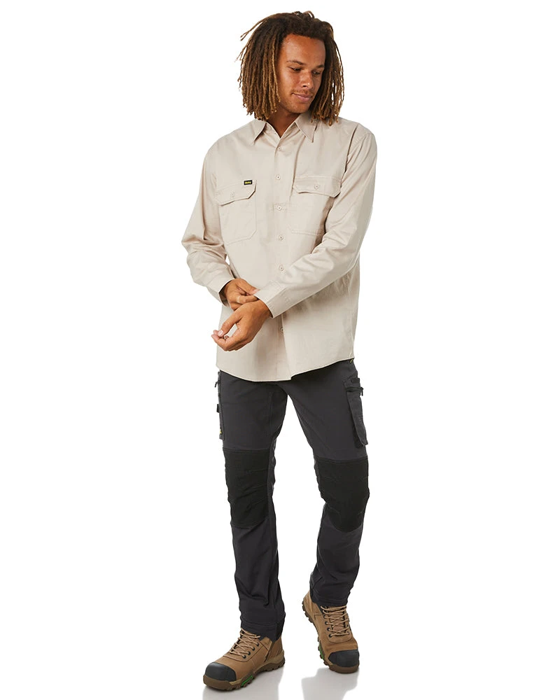 Bisley Flex And Move Stretch Utility Zip Cargo Pant - Charcoal 4 Bisley Flex And Move Stretch Utility Zip Cargo Pant - Charcoal - Image 2