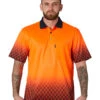 Hi Vis Sublimated Metal Mesh Polo - Orange/Navy -Cheap Bisley || CATerpillar || UNIT Store 8a 1 c1e90e26 0182 4e5b b01a 95f3bd466a9f