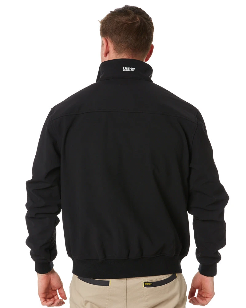 Bisley Premium Soft Shell Bomber Jacket - Black 6 Bisley Premium Soft Shell Bomber Jacket - Black - Image 4
