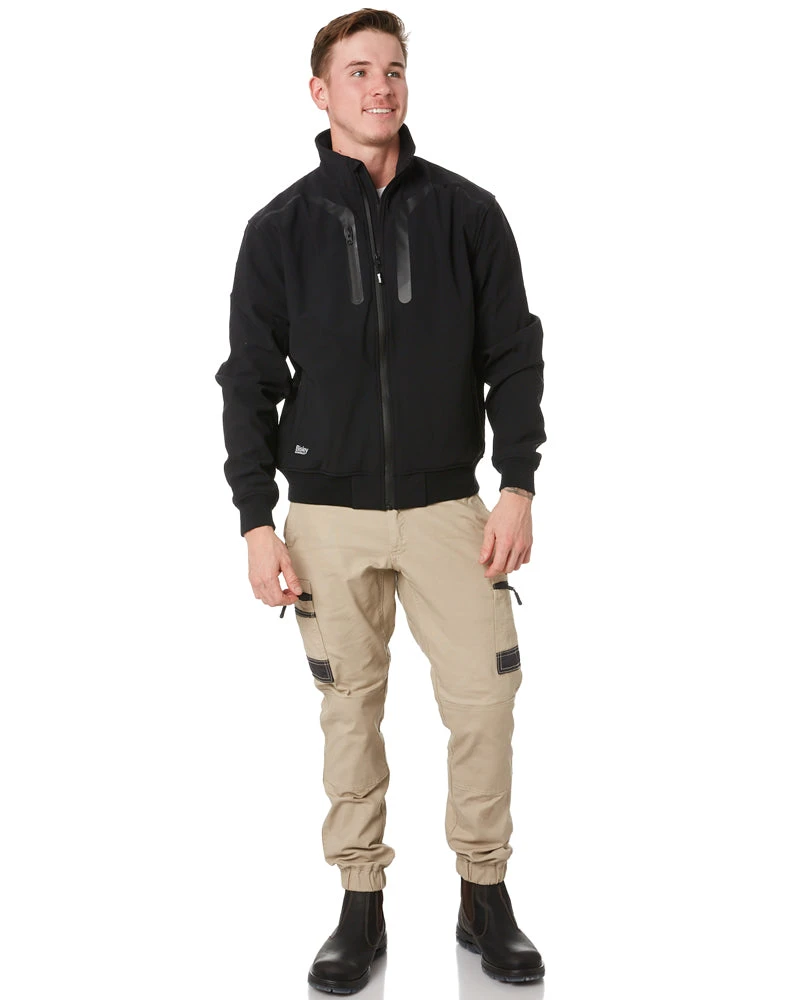 Bisley Premium Soft Shell Bomber Jacket - Black 4 Bisley Premium Soft Shell Bomber Jacket - Black - Image 2
