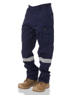Bisley 8 Pocket Cargo Pant With Tape - Navy -Cheap Bisley || CATerpillar || UNIT Store BPC6007t navy 03