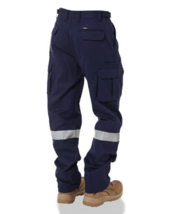 Bisley 8 Pocket Cargo Pant With Tape - Navy -Cheap Bisley || CATerpillar || UNIT Store BPC6007t navy 05