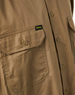Bisley Cool Lightweight Drill Shirt LS - Khaki 10 Bisley Cool Lightweight Drill Shirt LS - Khaki -Cheap Bisley || CATerpillar || UNIT Store BS6893 khaki 04
