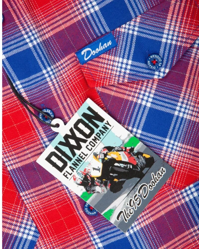 Doohan 95 Flannel - Red/Blue/White 4 Doohan 95 Flannel - Red/Blue/White - Image 2