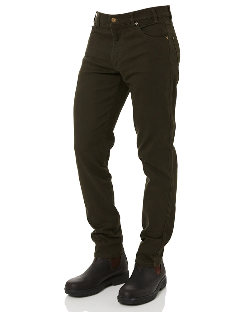 Cotton Stretch Jeans - Moss 5 Cotton Stretch Jeans - Moss - Image 3