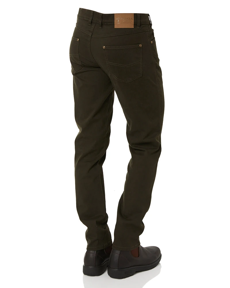 Cotton Stretch Jeans - Moss 7 Cotton Stretch Jeans - Moss - Image 5