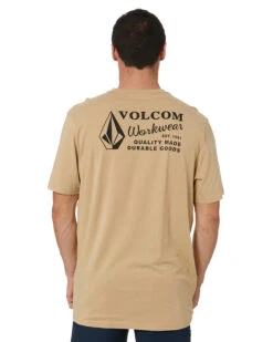 Volcom VWW SS Tee - Gravel -Cheap Bisley || CATerpillar || UNIT Store VOLCOM A5002097 GRAVEL 4