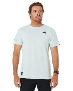 Performance Workwear Skew Logo Tee - Glacier