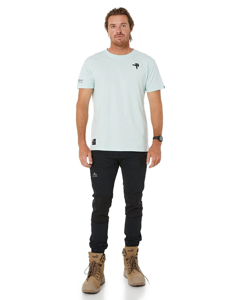 Performance Workwear Skew Logo Tee - Glacier 4 Performance Workwear Skew Logo Tee - Glacier - Image 2