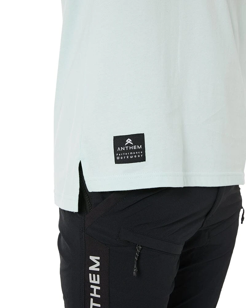 Performance Workwear Skew Logo Tee - Glacier 8 Performance Workwear Skew Logo Tee - Glacier - Image 6