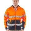 Bisley Hi Vis Taped Fleece Hoodie - Orange/Navy 1 Bisley Hi Vis Taped Fleece Hoodie - Orange/Navy -Cheap Bisley || CATerpillar || UNIT Store bisley fleecy hoodie bk6819t orange navy front