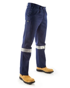 Bisley 3M Taped Original Work Pant - Navy -Cheap Bisley || CATerpillar || UNIT Store bisley hi viz pants bp6007t navy right