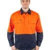 Bisley Hi Vis Closed Front LS Shirt - Orange/Navy 2 Bisley Hi Vis Closed Front LS Shirt - Orange/Navy -Cheap Bisley || CATerpillar || UNIT Store bisley hi viz shirt bsc6267 orange navy front 02d02376 d39f 45aa a0cd 15e04f43fc6f