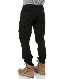 Bisley Stretch Cotton Drill Cargo Cuffed Pants - Black -Cheap Bisley || CATerpillar || UNIT Store bisley BPC6028 black 4