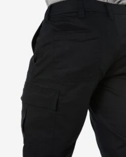 Bisley Stretch Cotton Drill Cargo Cuffed Pants - Black -Cheap Bisley || CATerpillar || UNIT Store bisley BPC6028 black 8