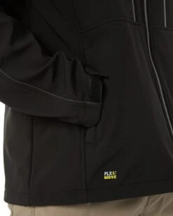 Bisley Flex And Move Hooded Soft Shell Jacket - Black -Cheap Bisley || CATerpillar || UNIT Store bisley bj6570 bblk 8