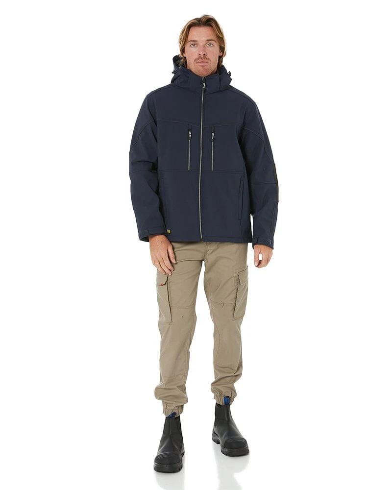 Bisley Flex And Move Hooded Soft Shell Jacket - Navy 4 Bisley Flex And Move Hooded Soft Shell Jacket - Navy - Image 2