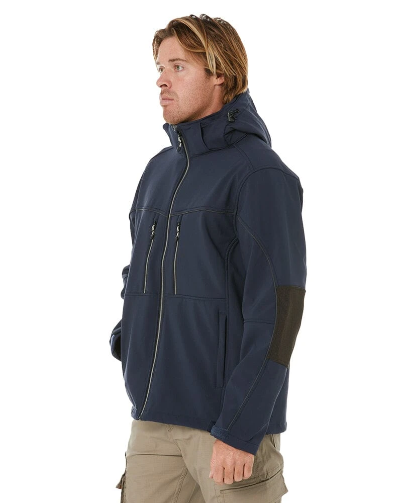 Bisley Flex And Move Hooded Soft Shell Jacket - Navy 5 Bisley Flex And Move Hooded Soft Shell Jacket - Navy - Image 3