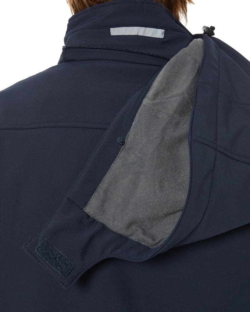 Bisley Flex And Move Hooded Soft Shell Jacket - Navy 7 Bisley Flex And Move Hooded Soft Shell Jacket - Navy - Image 5