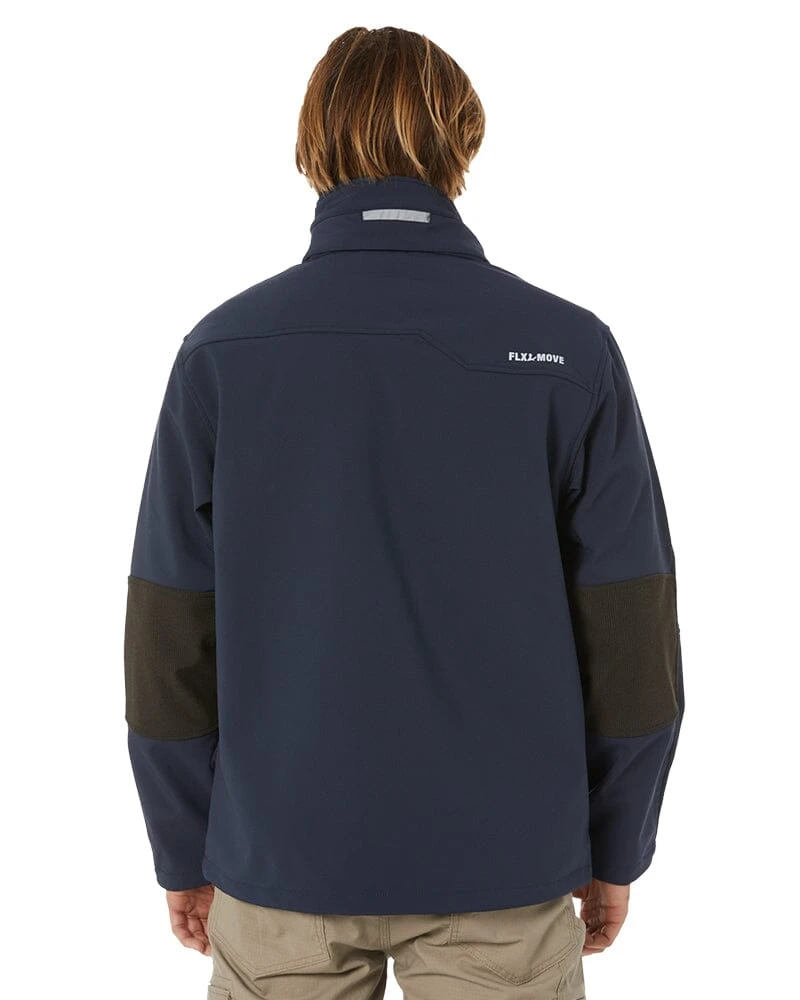 Bisley Flex And Move Hooded Soft Shell Jacket - Navy 8 Bisley Flex And Move Hooded Soft Shell Jacket - Navy - Image 6