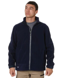 Bisley Bonded Micro Fleece Jacket - Navy