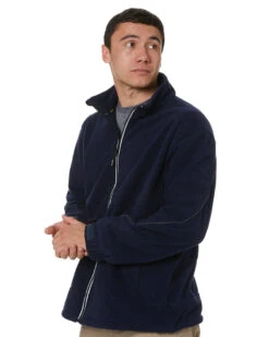 Bisley Bonded Micro Fleece Jacket - Navy -Cheap Bisley || CATerpillar || UNIT Store bisley bj6771 navy 3