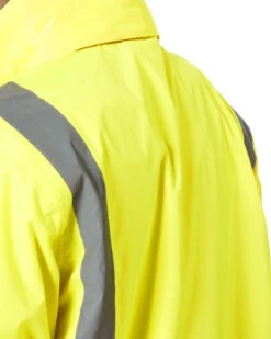 Bisley Hi Vis Taped Long Rain Coat - Yellow/Navy -Cheap Bisley || CATerpillar || UNIT Store bisley bj6961t yellow navy 4