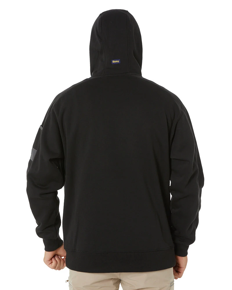 Bisley Work Fleece Hoodie - Black 6 Bisley Work Fleece Hoodie - Black - Image 4