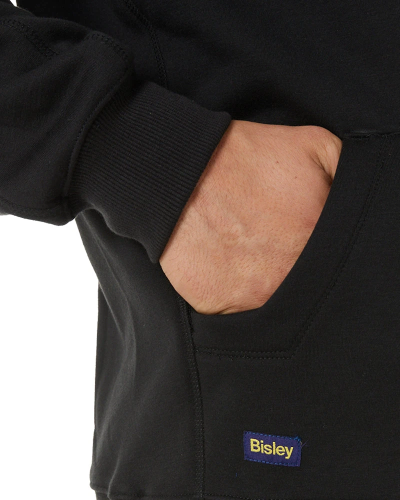 Bisley Work Fleece Hoodie - Black 9 Bisley Work Fleece Hoodie - Black - Image 7