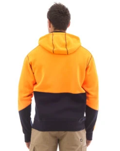 Bisley Hi Vis Fleece Hoodie - Orange/Navy -Cheap Bisley || CATerpillar || UNIT Store bisley bk6819 on m 3 1 1