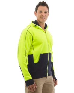 Bisley Hi Vis Fleece Hoodie - Yellow/Navy -Cheap Bisley || CATerpillar || UNIT Store bisley bk6819 yn m 4 1 1 e9a0aab2 cc82 45b2 8c58 d3b0cdd50cbb