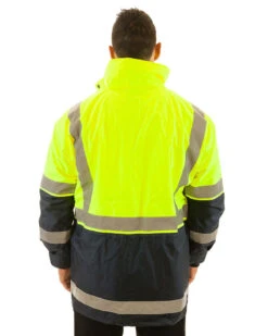 Bisley 5 In 1 Rain Jacket - Yellow/Navy -Cheap Bisley || CATerpillar || UNIT Store bisley bk6975 yn m 3 1 1 d57a3123 9538 42bc 923b 9c8736eb5c58
