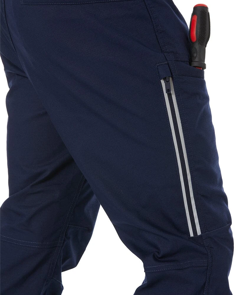 Bisley X Airflow Stretch Ripstop Vented Cuffed Pant - Navy 8 Bisley X Airflow Stretch Ripstop Vented Cuffed Pant - Navy - Image 6